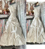Classy Ball Gown Halter Ivory Drop Waist Beaded Long Prom Dresses Party Dress 18th Birthday Outfits Graduation Dress HZ0311