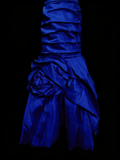 Modest Night Aesthetic Mermaid Strapless Royal Blue College Formal Outfit Long Prom Graduation Dresses For Teens HZ0311