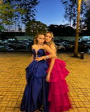 Graceful Ball Gown Sweetheart Taffeta Sleeveless Pleated Prom Dress Formal Evening Dress Party Gowns HZ0311