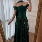Customized Special Occasion Dress Long Sequins Prom Dresses Luxury Dress Sharon Happy Evening Dresses HZ0311