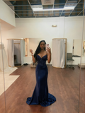 Modest Mermaid Sweetheart Hot Pink With Beaded Long Formal Prom Evening Dress Dinner Outfits Party Gowns For Black Girls HZ0311