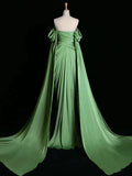 Graceful Mermaid Purple Off the Shoulder Pleats Prom Dress Evening Dresses Party Gowns HZ0311