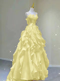 Pink princess evening dress, fairy party dress, girl¡¯s birthday flower dress, Sweet 16 Prom Dresses HZ0311
