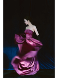 Simple A Line Strapless Grape Satin Long Prom Dresses Impress 18th Birthday Outfits Prom Gown HZ0311