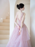 Modest Ball Gown Strapless Chocolate Tulle Beaded Prom Dresses Long Party Dress Evening Dresses HZ0311