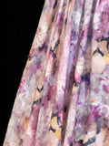 Floral Prom Dress Aesthetic A line Sweetheart With Cape Chiffon Style Impress Long Prom Dresses Party Formal Gowns HZ0311