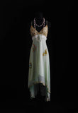 Retro High Low Spaghetti Strap 90s With Beads Tea Length For Women Party Dresses Long Formal Prom Dress 20th Birthday Gowns HZ0311