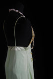Retro High Low Spaghetti Strap 90s With Beads Tea Length For Women Party Dresses Long Formal Prom Dress 20th Birthday Gowns HZ0311