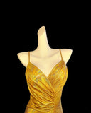 Modest Mermaid Spaghetti Strap Orange Satin Evening Dresses High School Teens Senior Night Dance Prom Outfits HZ0311