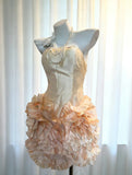 Vintage Sheath Strapless Satin Hoco Gowns Short 18th Birthday Dress Homecoming Dresses Cocktail Gown HZ0311