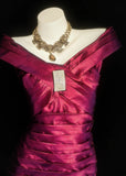 Retro Sheath Off The Shoulder Fuchsia Hoco Gowns Short 18th Birthday Dress Homecoming Dresses Cocktail Gown HZ0311