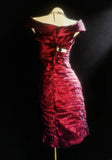 Retro Sheath Off The Shoulder Fuchsia Hoco Gowns Short 18th Birthday Dress Homecoming Dresses Cocktail Gown HZ0311