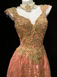 Vintage Ball Gown Sweetheart Sequin With Appliques Long Quinceanera Dresses Sweet 15 16 Birthday Outfits HZ0311