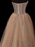 Modest Prom Dress Aesthetic Ball Gowns Sweetheart Tulle Pink Style Impress Long Prom Dresses Party Formal Gown HZ0311