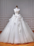 Timeless Wedding Dresses Ball Gown Strapless Satin Tulle Pleated Brides Dress Style For Brides With Corset Fitted Long Bridal Gowns HZ0311
