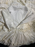 Vintage Long Wedding Gowns 1960s Dresses Ball Gown Strapless Style for Bride With Pleated Lace Train White Bridal Gown HZ0311