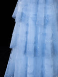 Simple Formal A Line Spaghetti Strap Blue Tulle Style Impress Long Prom Dresses Party Gowns HZ0311