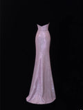 Modest Prom Dress Aesthetic Mermaid Sweetheart Lilac Sequin Style Impress With Pleated Long Party Formal Gown HZ0311