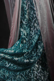 Vintage 1950s Formal A Line Spaghetti Strap Green Lace Chiffon With Beads Sleeveless Long Prom Dresses Party Formal Gowns HZ0311