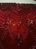 Classic Ball Gown Spaghetti Strap Burgundy Tulle Sleeveless With Beads Long Prom Dresses Senior Graduation Dance Evening Outfits HZ0311