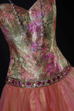 Chic Ball Gown Sweetheart Blush Pink 16th Birthday Dress Homecoming Dresses Cocktail Gown HZ0311