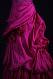 Retro Vintage 1960s Formal Ball Gown Fashion Sweetheart Hot Pink Satin With Beads Sleeveless Long Prom Dresses Party Formal Gowns HZ0311