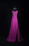 Vintage Prom Dresses Inspiration A Line Sweetheart Pink Semi Formal 90s Prom Dresses With Slit Beads For Teens High Schools HZ0311