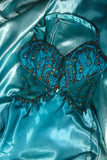 Vintage Mermaid Halter Blue Satin With Beads Long Formal Fancy Prom Dresses Night Outfits Party Gowns For Teens HZ0311