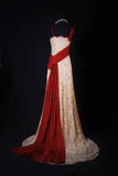 Vintage A line Irregular Shoulder Strap With Flowers Long Formal Old 1950s Prom Dresses Night Outfits Party Gowns HZ0311