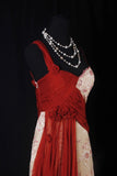 Vintage A line Irregular Shoulder Strap With Flowers Long Formal Old 1950s Prom Dresses Night Outfits Party Gowns HZ0311
