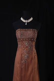 Vintage Mermaid Strapless Sleeveless With Beadings Long Formal Old 1950s Prom Dresses Night Outfits Party Gowns HZ0311