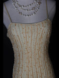 Vintage Mermaid Spaghetti Straps Tulle Yellow With Beads Bodice Long Prom Dresses Impress 20th Birthday Outfits Prom Gown HZ0311