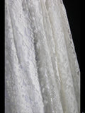 Retron 1950s Wedding Dresses for Bride A line One Shoulder With Silver Beads Lace Petite/Plus Size Bridal Gowns Civil Wedding for Beach Wedding HZ0311