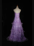Vintage 70s Ball Gown Sweetheart Lilac Beaded Bodice Pleated Long Prom Dresses Impress 21th Birthday Outfits Prom Gown HZ0311