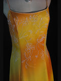 Retro 60s A line Spaghetti Straps Multi Colors Chiffon With Beads Long Prom Dresses Inspo 22th Birthday Outfit Formal Gown HZ0311