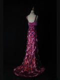 Vintage A Line 80s Sweetheart Lace Beads With Grape Beaded Long Prom Dresses Inspo Birthday Outfit Formal Gowns HZ0311