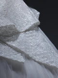 Princess Long Wedding Dress Ball Gown Sweetheart Style for Bride With Sequin Beaded Bodice Train Bridal Dresses HZ0311