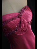 Retro 1950s A line Sweetheart Hot Pink With Beads Long Prom Dresses Inspo 21st Birthday Outfit Formal Gown HZ0311