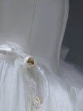 Elegant Classy Long Wedding Gowns Boho Ideas Mermaid Strapless Dresses Bohemian Style for Bride With Fitted Pleated Bridal Gown HZ0311
