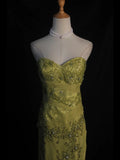 Vintage Mermaid Sweetheart Sage Green Chiffon 1950s With Beads Lace Bodice Long Prom Dresses Inspo Birthday Outfit Party Gown HZ0311