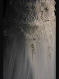 Women's Elegant Ball Gown Strapless Vintage Tulle Lace Wedding Dress for Bride Sweep Train Wedding Dresses HZ0311