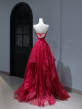 Modest Prom Dresses Aesthetic A Line Spaghetti Straps Burgundy Tulle Inspiration Impress With Pleated Long Party Formal Gown For Teenagers High Schools HZ0311