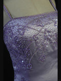 Retro 1950s Mermaid Spaghetti Straps Lilac Satin With Beads Long Prom Dresses Inspo 21st Birthday Outfit Formal Gown HZ0311