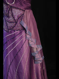 Vintage A Line One Shoulder Purple 1950s With Pleated Ruffled Beaded Bodice Long Prom Dresses Inspo Birthday Outfit Formal Gown HZ0311
