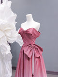 Chic A line Off The Shoulder Pink White Ombre Sequin Long Prom Formal Fancy Evening Dresses Dinner Outfits Classy Party Gowns HZ0311