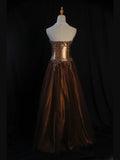 Vintage A Line Strapless 80s With Beaded Appliqued Bodice Long Prom Max Dresses Inspo Birthday Outfit Formal Dress For Women HZ0311