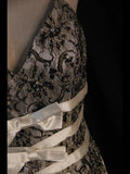 Vintage A line Halter Black Lace With Beads White Short 18th Birthday Dress Homecoming Dresses Cocktail Gown HZ0311