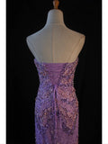Vintage Mermaid Sweetheart Lilac Tulle 1950s With Beads Bodice Long Prom Dresses Inspo 18th Birthday Outfit Formal Gown HZ0311