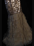 Vintage Mermaid Sweetheart Sequins 1950s With Ruffled Layered Bodice Long Prom Dresses Inspo 18th Birthday Outfit Formal Gown HZ0311