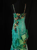 Vintage Mermaid Spaghetti Straps Green Lace 80s With Beaded Appliqued Long Prom Max Dresses Inspo 18th Birthday Outfit Formal Dress For Women HZ0311